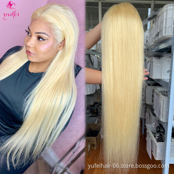 613 Blonde Transparent Lace Front Wigs 100 Unprocessed Virgin Brazilian Straight Human Hair 13x4 Lace Frontal Wig Pre Plucked